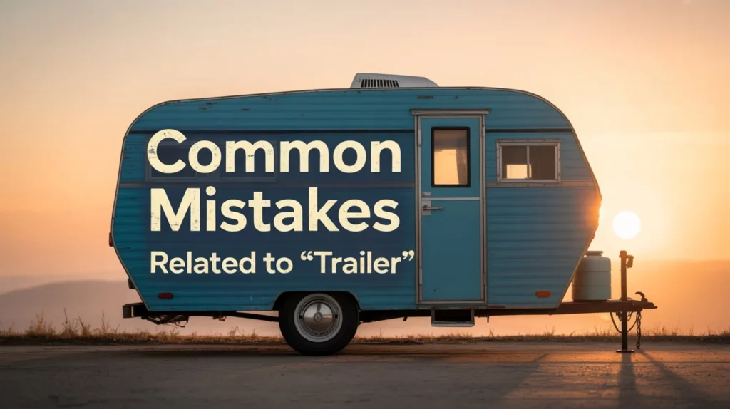 Common Mistakes Related to “Trailer”