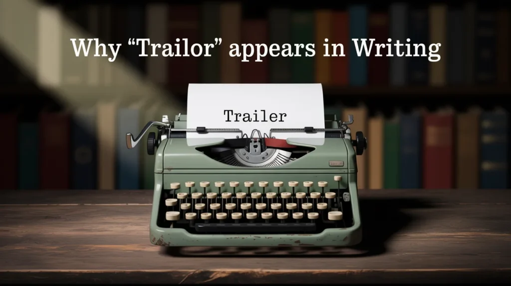 Why “Trailor” Appears in Writing