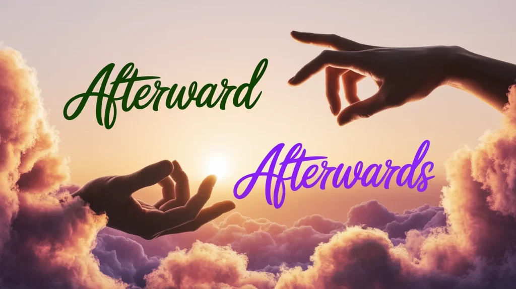Afterward vs Afterwards