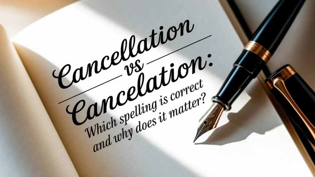 Cancellation vs Cancelation