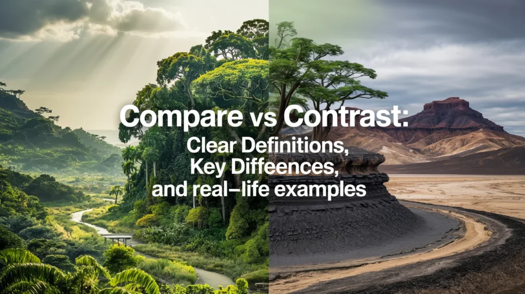 Compare vs Contrast