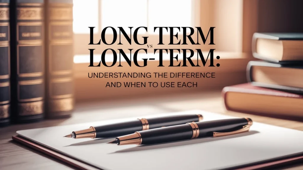 Long Term vs Long-Term
