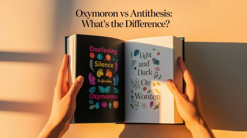 Oxymoron vs Antithesis