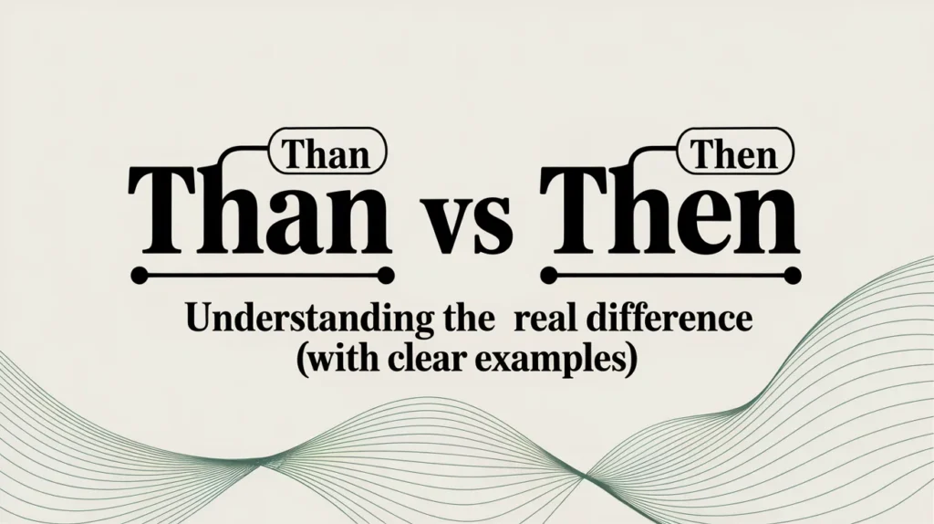 Than vs Then
