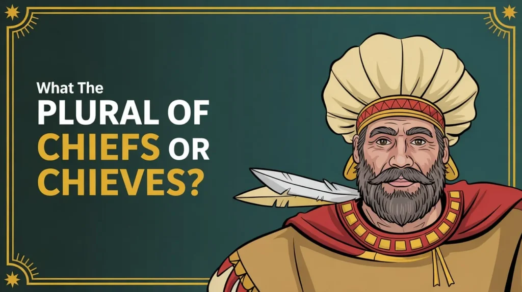 What is the Plural of Chief? Chiefs or Chieves?